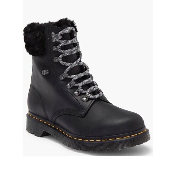 Dr. Martens | 1460 Serena Faux Fur Trim Boot - Picture 1 of 9
